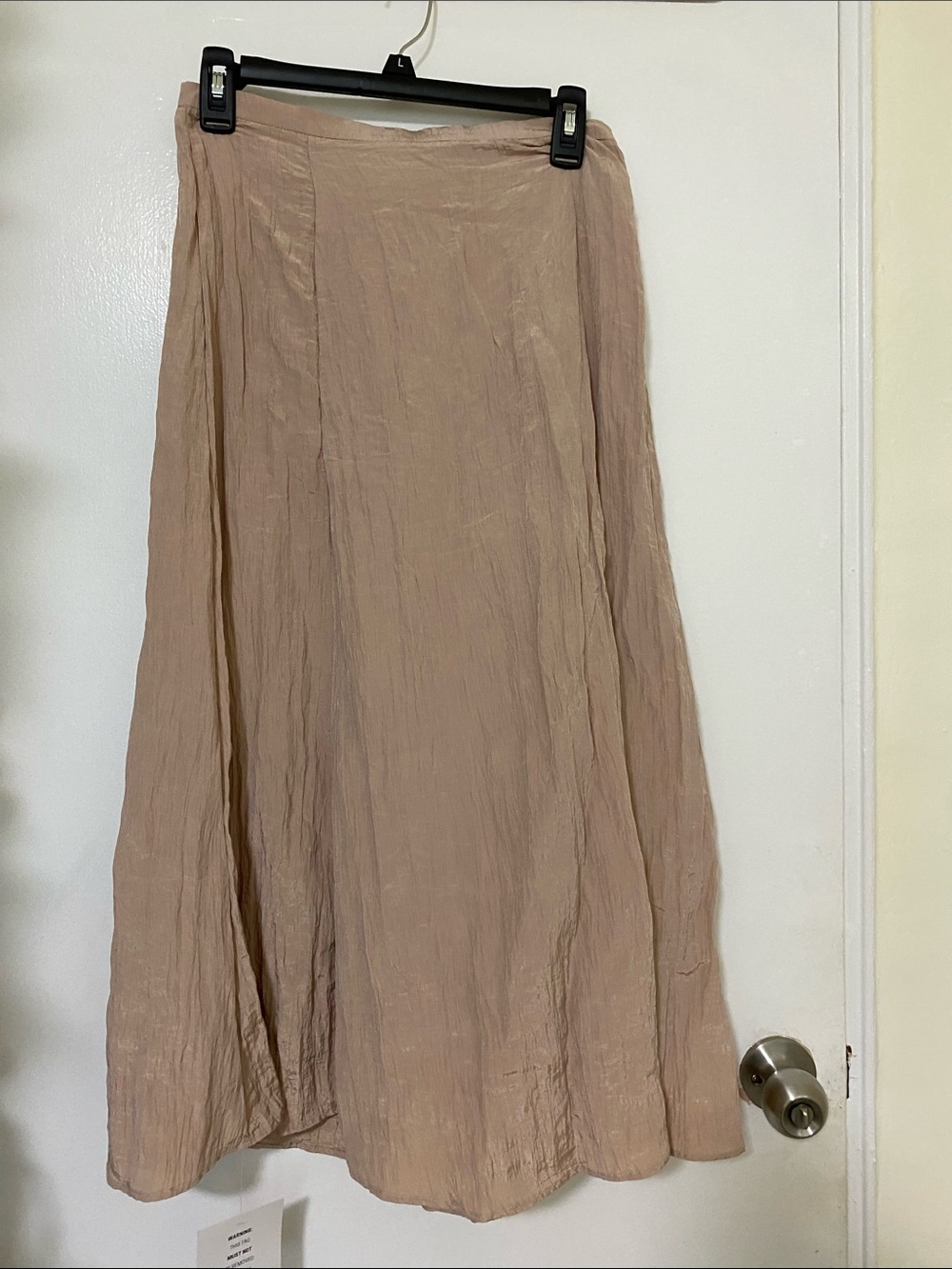 Blank NYC Beige A-Line Maxi Skirt